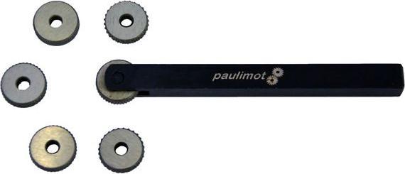 Immagine prodotto Paulimot Rändelwerkzeug mit 6 HSS-Rädern, 10 x 10 mm