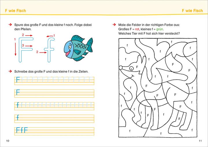 Actual product image Tessloff Buchstaben üben. Schulstart (German, Julia Meyer, Manfred Tophoven, 2022)