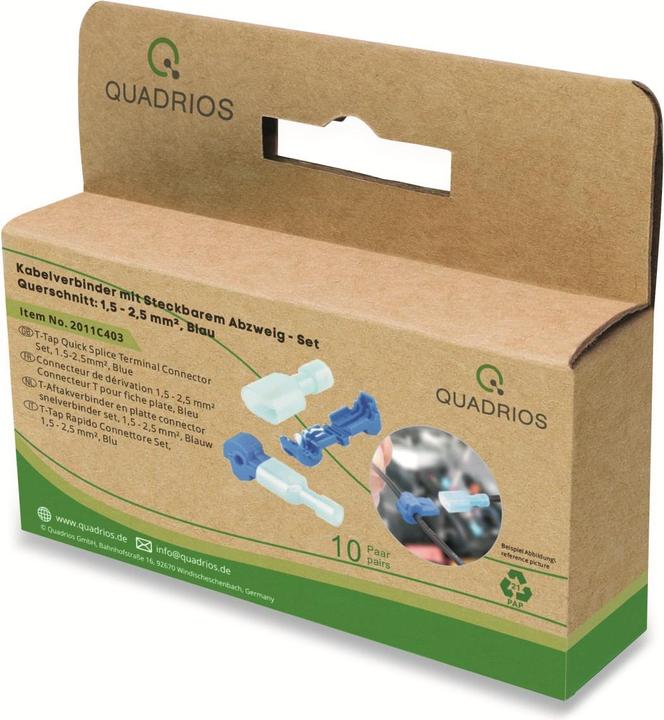 Productafbeelding Quadrios 2011C403 2011C403 Aftakconnector flexibel: 1-2,5 mm² stijf: 1-2,5 mm² Aantal polen (num): 2 20 st.
