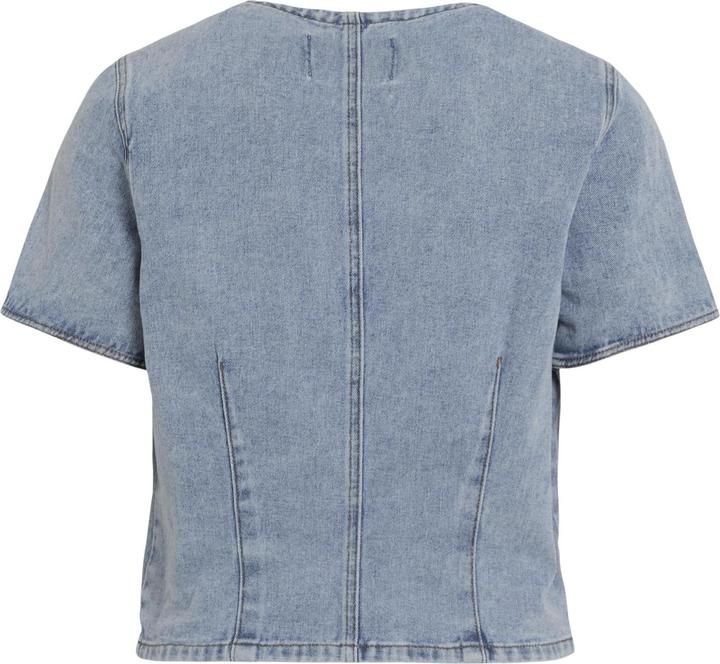 Image du produit Rouge Edit Denim Oberteil mit kurzen Ärmeln (38)
