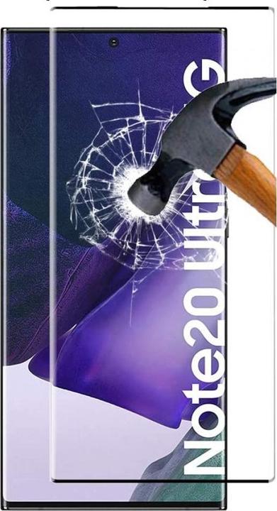 Produktbild Screenguard Samsung Galaxy Note20 Ultra Full Screen Panzerglas Schutzfolie 2.5D 9H (1 Stück, Samsung Galaxy Note 20 Ultra)