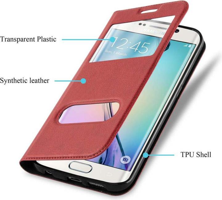 Productafbeelding Cadorabo Boek met Uitzicht Dubbele Raambedekking (Samsung Galaxy S6 Edge+)