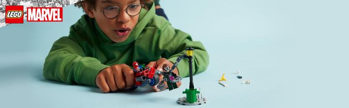 Produktbild LEGO Motorrad-Verfolgungsjagd: Spider-Man vs. Doc Ock (76275, LEGO Marvel)