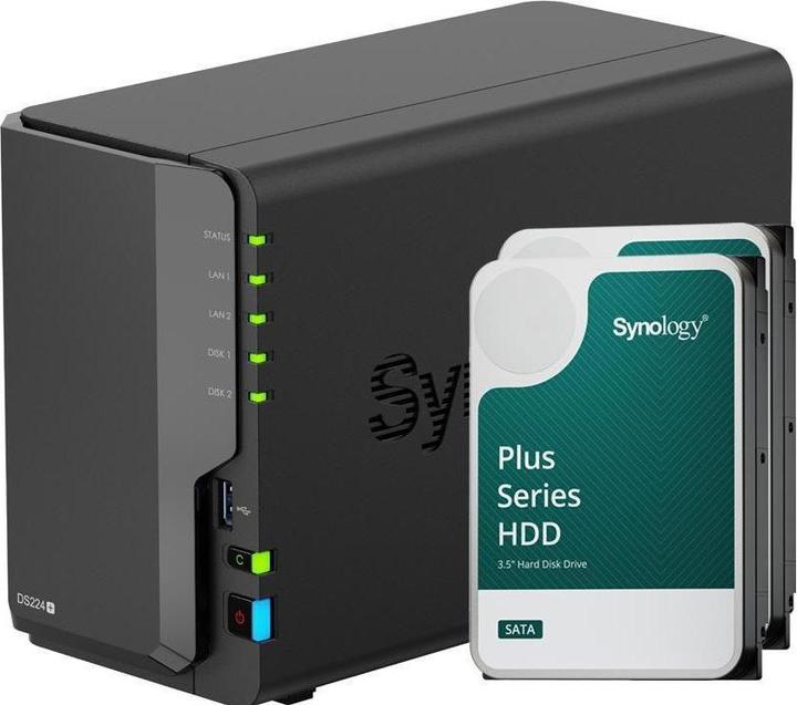 Synology DS224+ (2 x 6 TB, Synology HAT 33xx)