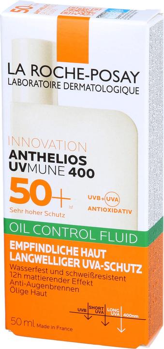 Actual product image La Roche Posay Anthelios UV Mune Oil Control Fluid (Sun cream face, SPF 50+, 50 ml, 49 g)