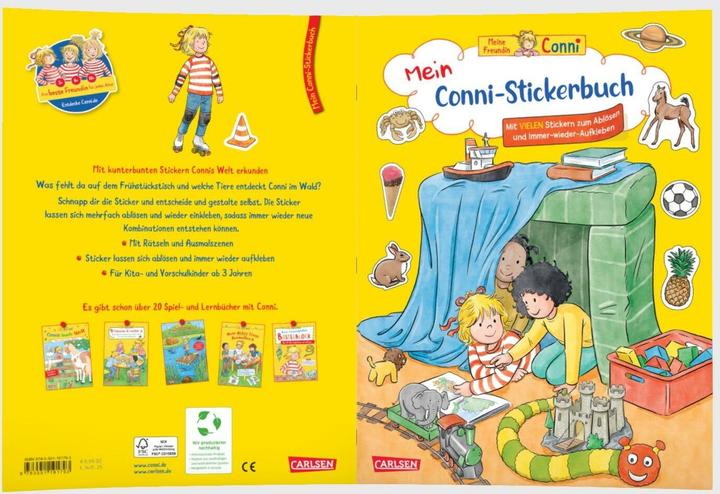 Image du produit Conni Gelbe Reihe (livre d'activités) : Mon livre d'autocollants Conni