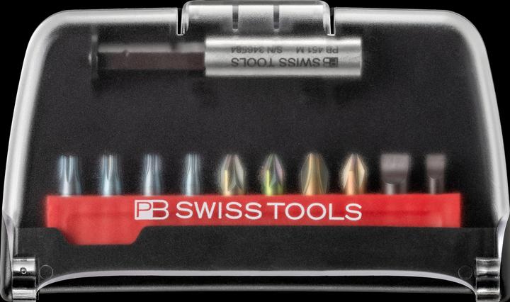 Actual product image PB Swiss Tools Bit set PB C6 702 BC CN (SL 2, TX15, TX20, TX25, SL4, PH1, PH2, TX10, PZ2, PZ1)