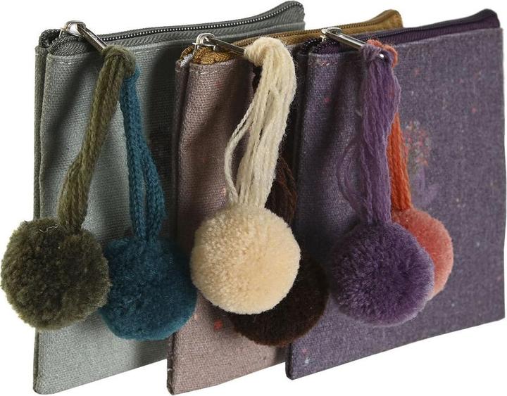 Immagine prodotto DKD Home Decor Geldbeutel Braun grün Burgunderrot Yoga (3 Stück)