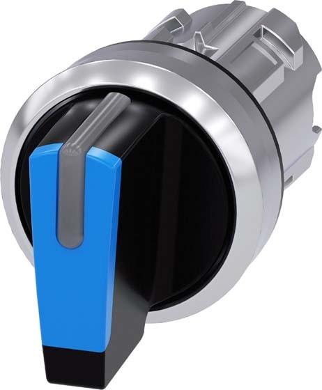 Actual product image Siemens Toggle switch 3stuf bel.b bl rectangular 3SU1052-2BM50-0AA0