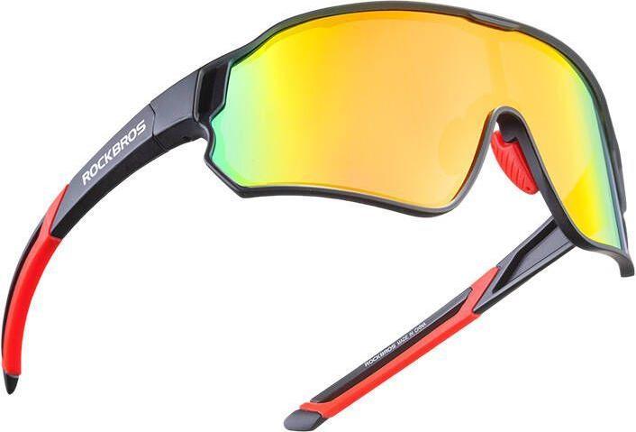 Produktbild Rockbros Polarized cycling glasses 10135R (red) (Black Red, Rot)