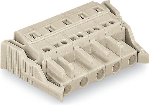 Actual product image Wago Female multipoint connector light grey 721-206/037-000 Content: 25 pcs (721-206/037-000)