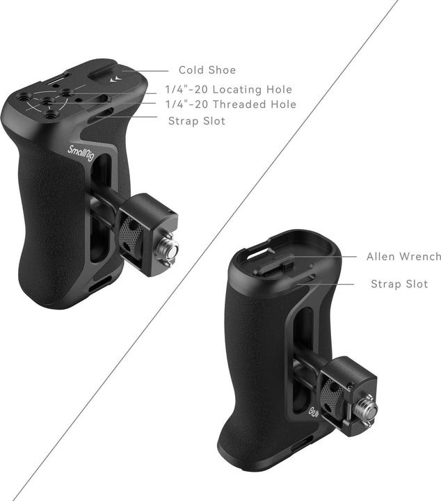Actual product image SmallRig Side Handle with Two in One Locating Screw (Grip)
