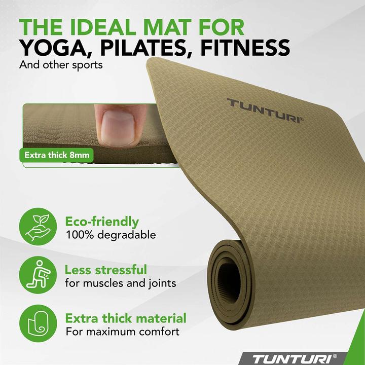Immagine prodotto Tunturi TPE Yogamatte Rutschfest 8 mm (8 mm)