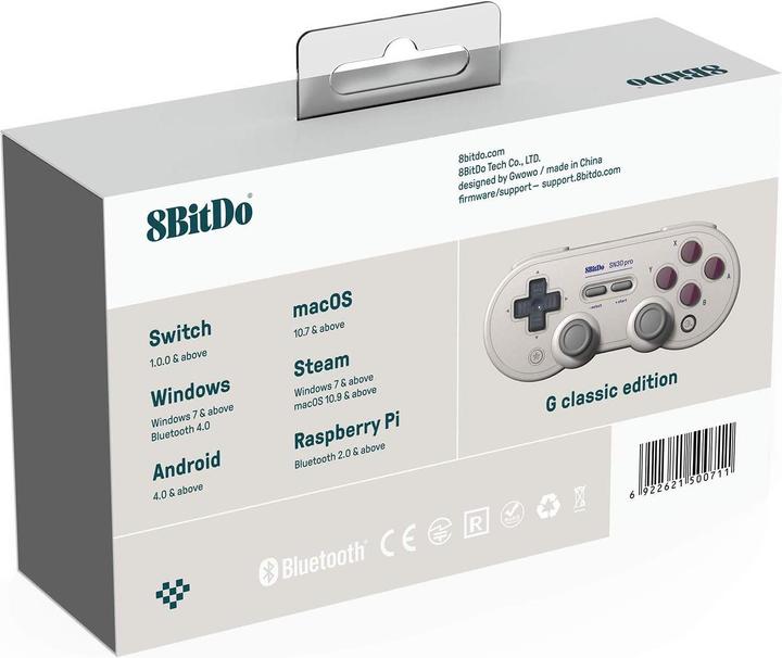 Actual product image 8bitdo SN30 Pro G Classic Gamepad (PC, Mac, Switch)