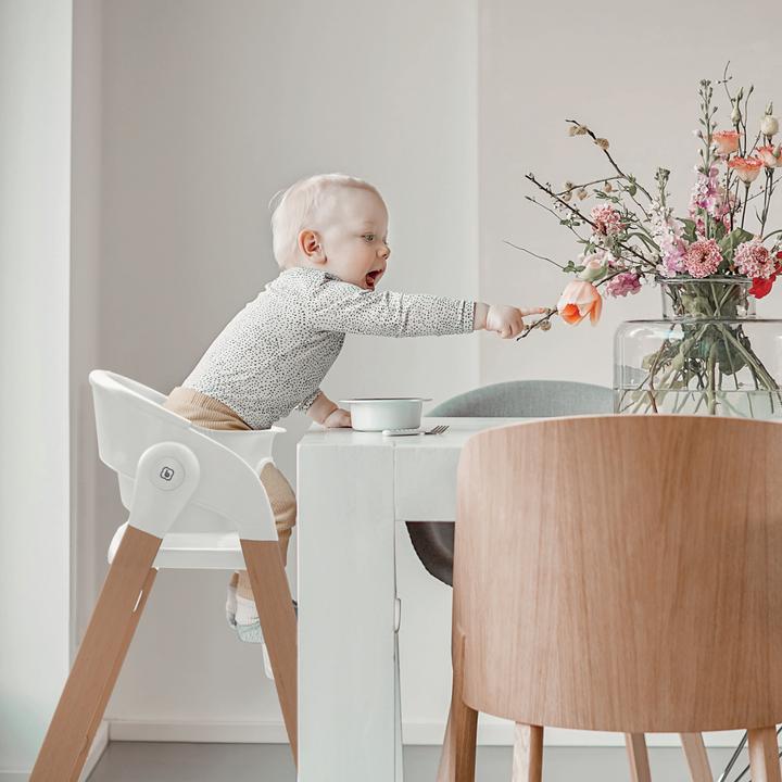 Produktbild BabyGo Hochstuhl Levels white wood optic (Hochstuhl)