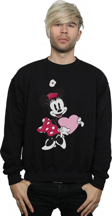 Actual product image Disney Mens Minnie Mouse Love Heart Sweatshirt (L)