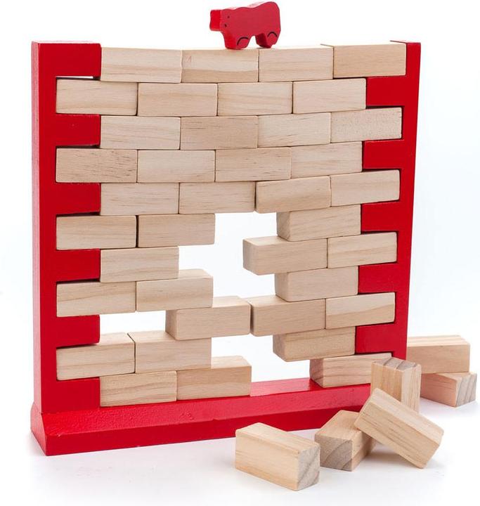 Image du produit Longfield Games Jeu d'équilibre en bois Mur tombant (Multilingue)
