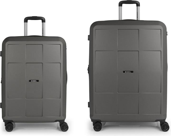 Gabol Montreal 4 Rollen Kofferset 2-teilig mit Dehnfalte (181 l, XL (ab 115l))