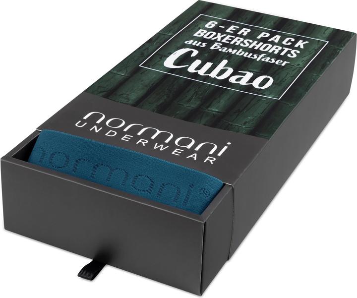 Actual product image Normani 6 Men's Bamboo Viscose Cubao Boxer Shorts - 8863 (4XL, pack of 6)