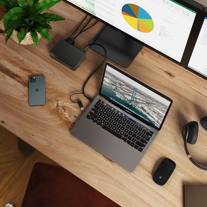 Produktbild Alogic Docking Station Universal Twin HD USB-C & USB-A (USB-A, USB-C, 10 Ports)