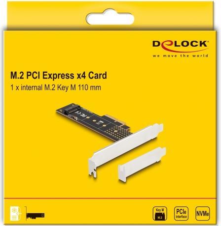 Produktbild Delock PCI Express x4 Karte zu 1 x intern NVMe M.2 Key M 110 mm