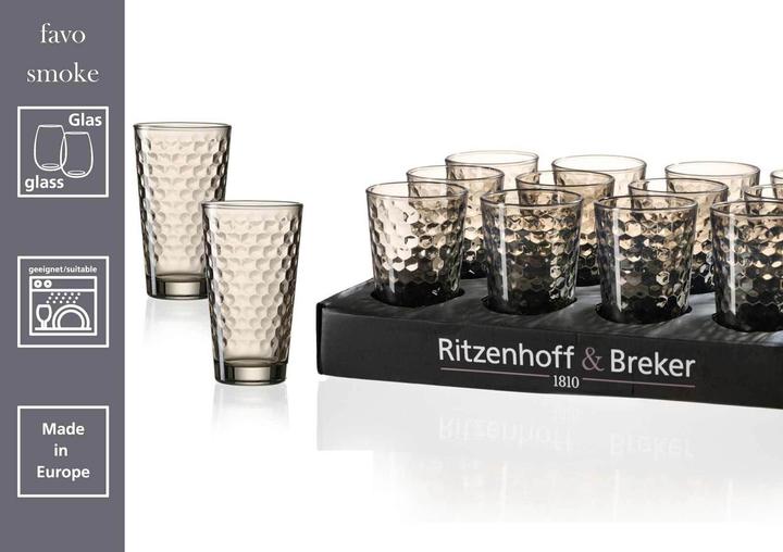 Produktbild Ritzenhoff & Breker Favo Longdrinkgläser (0.40 l, 12 x)