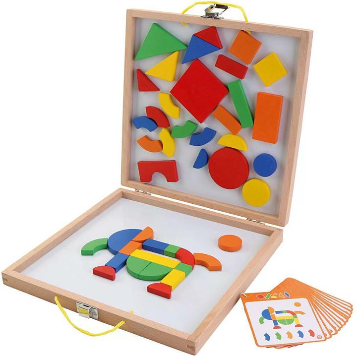 Actual product image Viga Toys Magnet shape game (Multilingual)