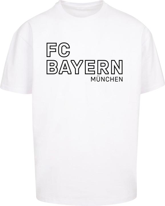 FC Bayern München Logo Vertical Heavy Oversized Tee - 115359