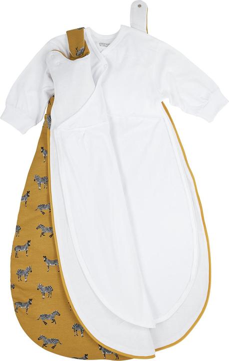 Actual product image Meyco Sleeping bag jersey 2-piece 68/74 Zebra Animal Honey Gold (74 cm)