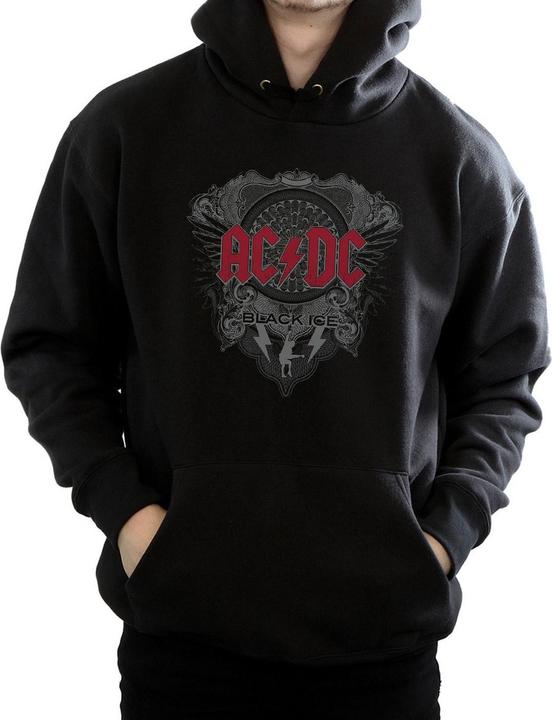 Actual product image AC/DC Mens Black Ice Cotton Hoodie (XL)