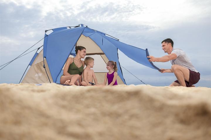 Immagine prodotto Bestway Tent Polyester with Ventilation 107/127x240x125 cm Camping & Beach 68144 (Tenda a cupola, 3.30 kg, 4 persone)