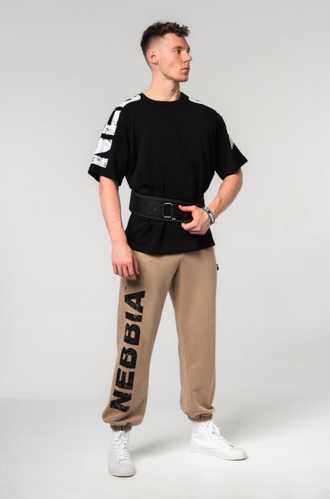 Produktbild Nebbia Baggy Style Sweatpants mit Taschen Gym Bro 365 - light brown (M)