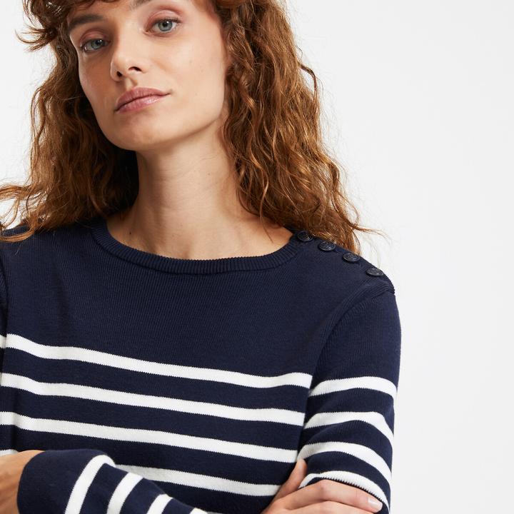 Actual product image La Redoute Collections Organic cotton sailor jumper (L)
