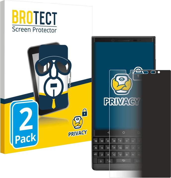 Actual product image BROTECT Anti-spy privacy film Blue light protection film (2 Piece, KEY2)