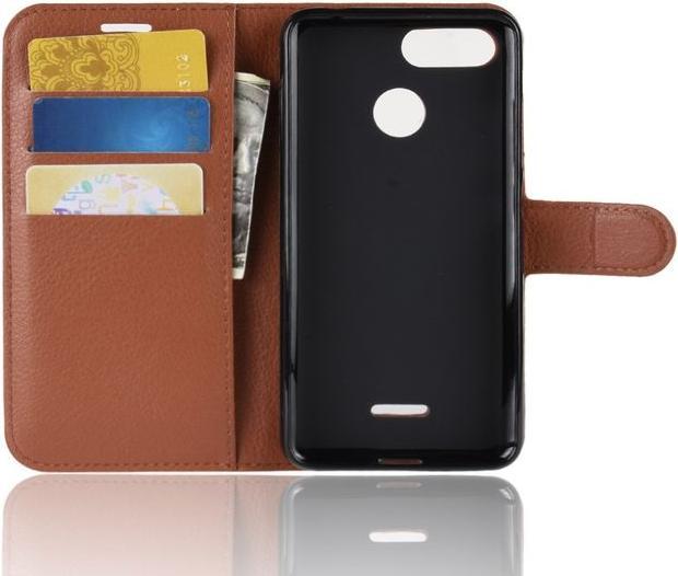 Actual product image MU Classic Litchi Leather Bookcover Series (Xiaomi Redmi 6)