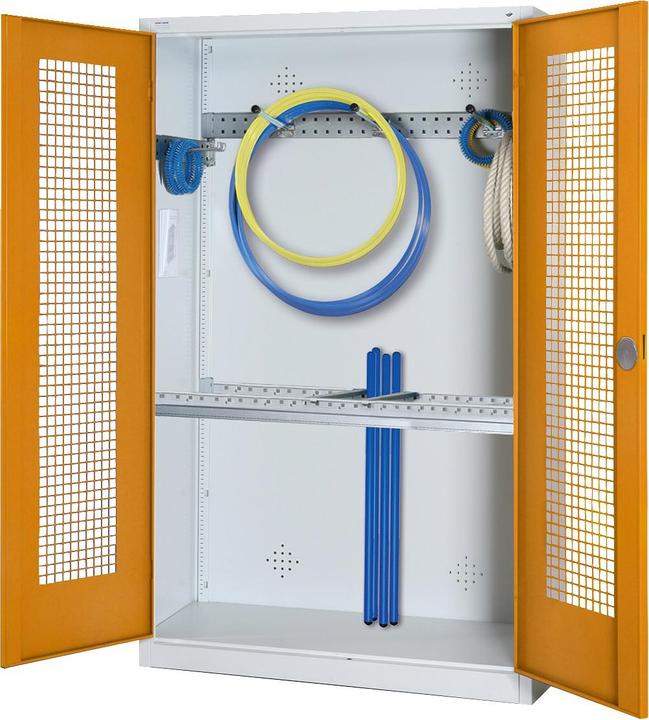 Immagine prodotto C+P Armadio modulare per attrezzature sportive con attrezzatura di base (HxLxP: 195x120x50 cm, con ante