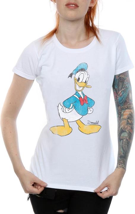 Actual product image Disney Womens/Ladies Classic Donald Duck Cotton T-Shirt (L)