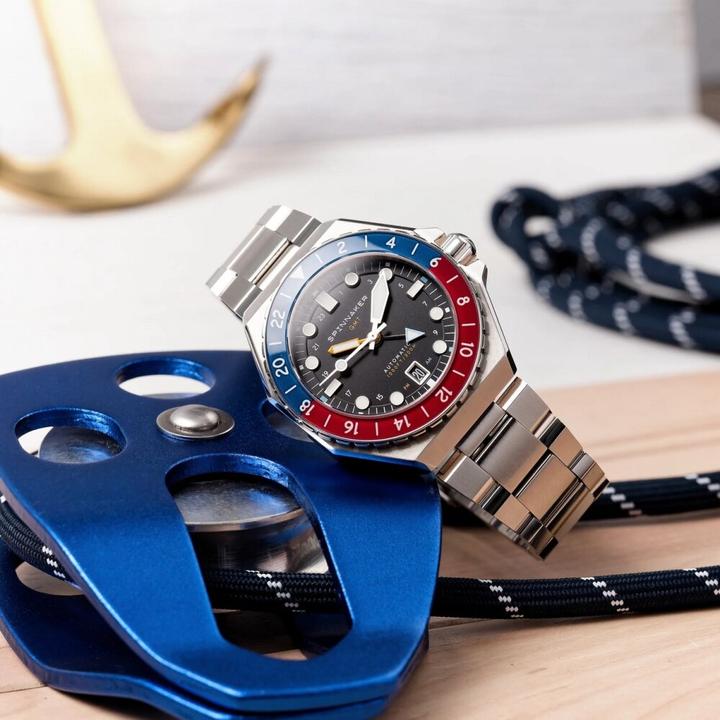 Actual product image Spinnaker SP-5119-44 Dumas Automatic GMT Men's Watch 44mm 30ATM (Diving watch, 44 mm)
