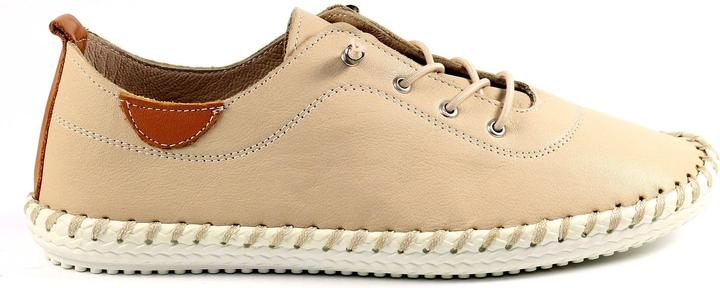 Actual product image Lunar Womens/Ladies St Ives Leather Plimsolls (38)