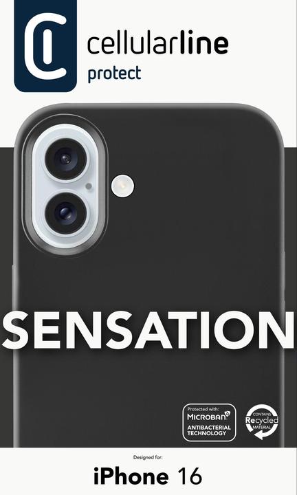 Immagine prodotto Cellularline Custodia in silicone Sensation (Apple iPhone 16)