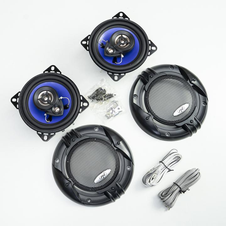 Immagine prodotto PNI Altoparlante coassiale per auto HiFi400, 80 W, 4 Ohm, 10 cm, 3 vie, diametro nucleo iniezione (10 cm)