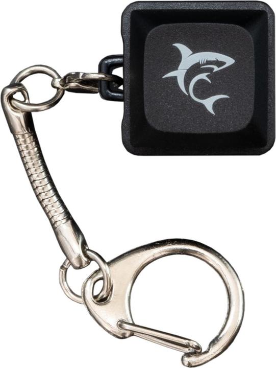 White Shark Keychain Promo Black Mechanical Switches