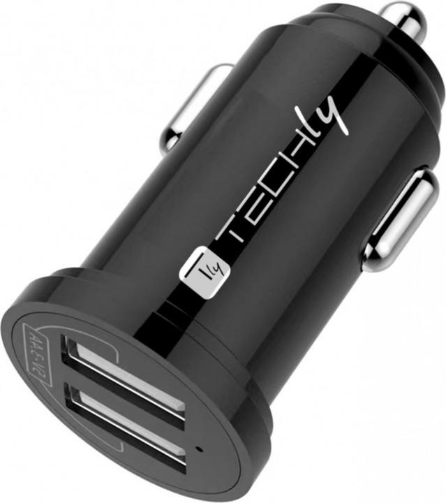 Actual product image Techly Mini Car Charger 2 USB-A Ports
