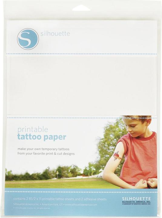 Silhouette Bedruckbares Tattoo Papier
