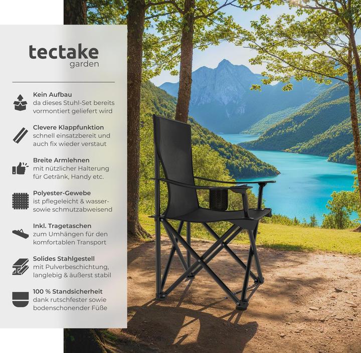 Image du produit tectake 2 chaises de camping Gil