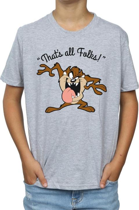 Immagine prodotto Looney Tunes Taz That's All Folks Maglietta Ragazzi (128)