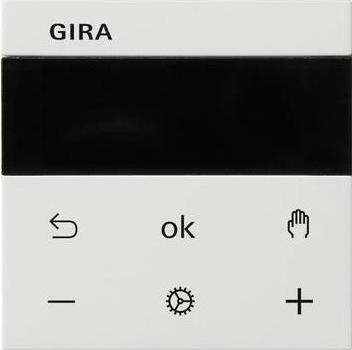 Actual product image Gira S3000 RTR Display System 55 539303 Pure white