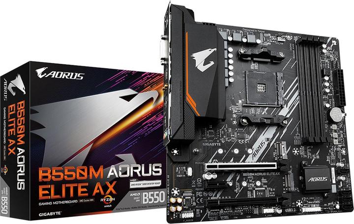 Immagine prodotto Gigabyte B550M AORUS ELITE AX (AM4, AMD B550, mATX)