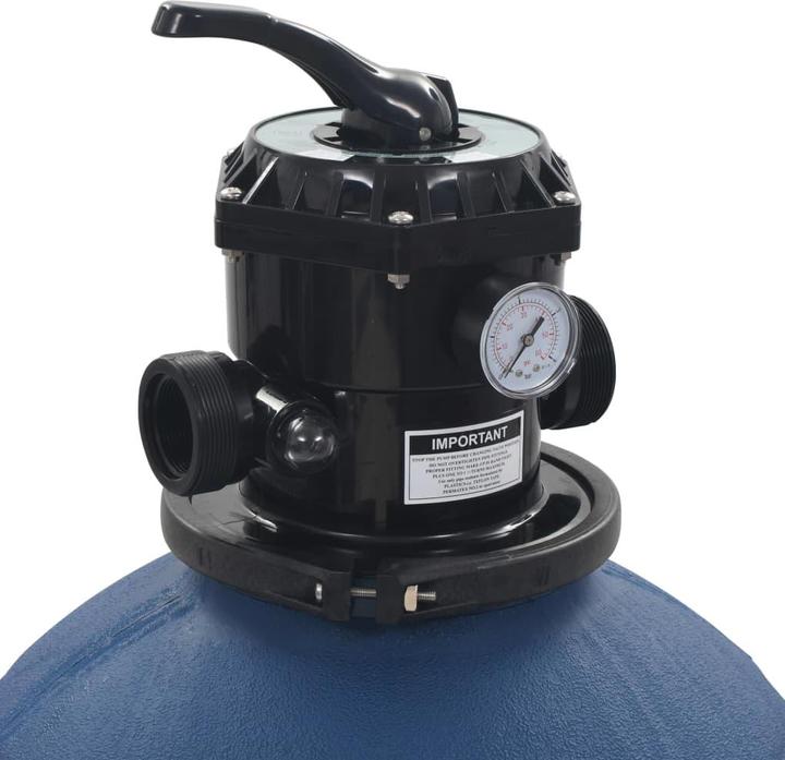 Actual product image VidaXL Sandfilter für Pool mit 6-Positionen-Ventil, blau, 560 mm
