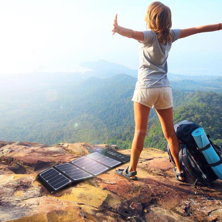 Actual product image RAVPower RP-PC005 Tri-Port Solar Charger (24 W)